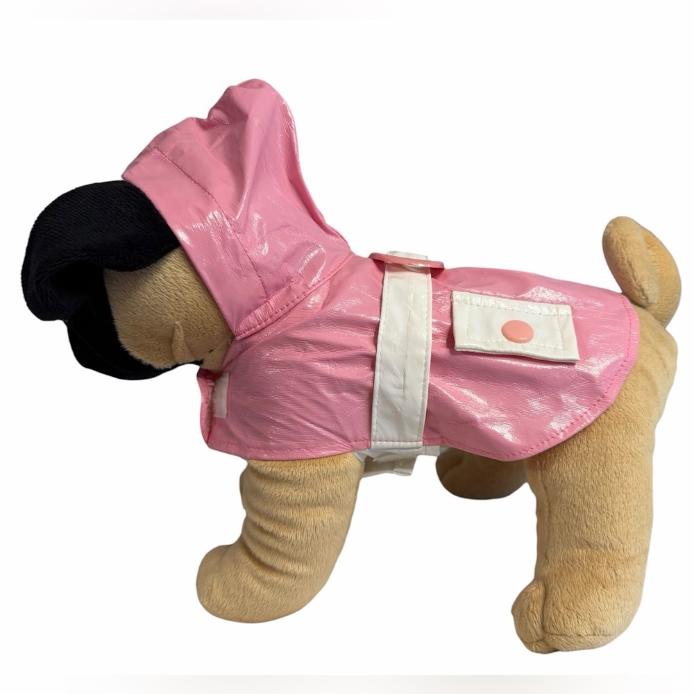 Pink & White Penn-Plax XXS Mini Dog Raincoat